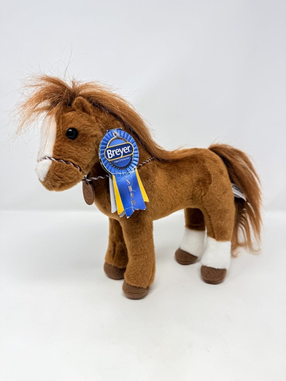 Aurora Breyer Showstoppers Quarter Horse Plush 11" Stuffed Animal Brown White